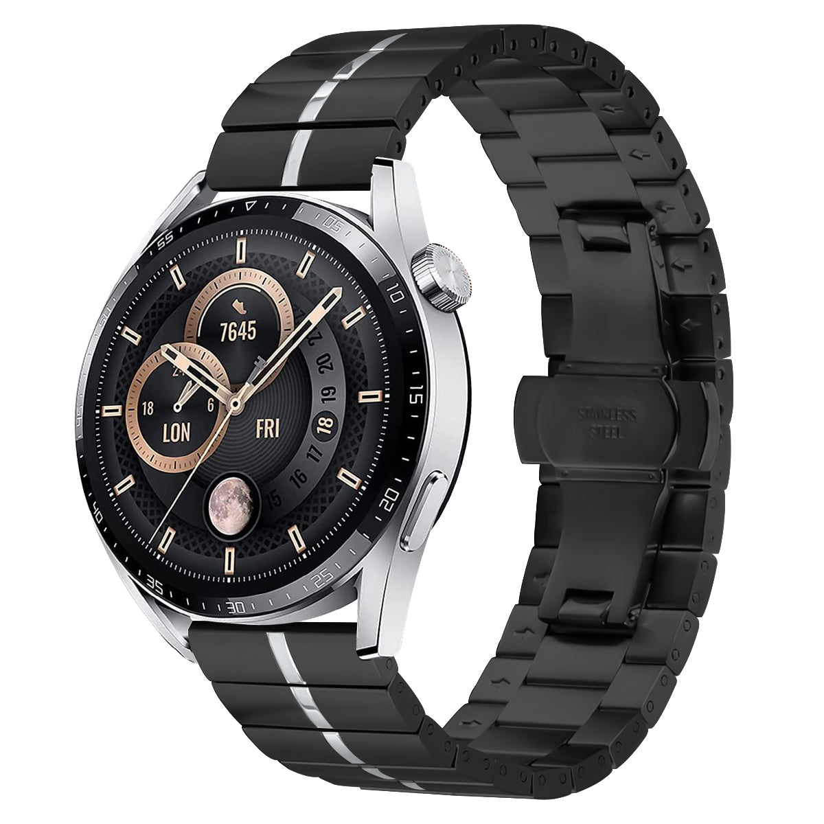 22 mm Quick Release Butterfly buckle Stainless steel watch strap (LSZHYH-112)