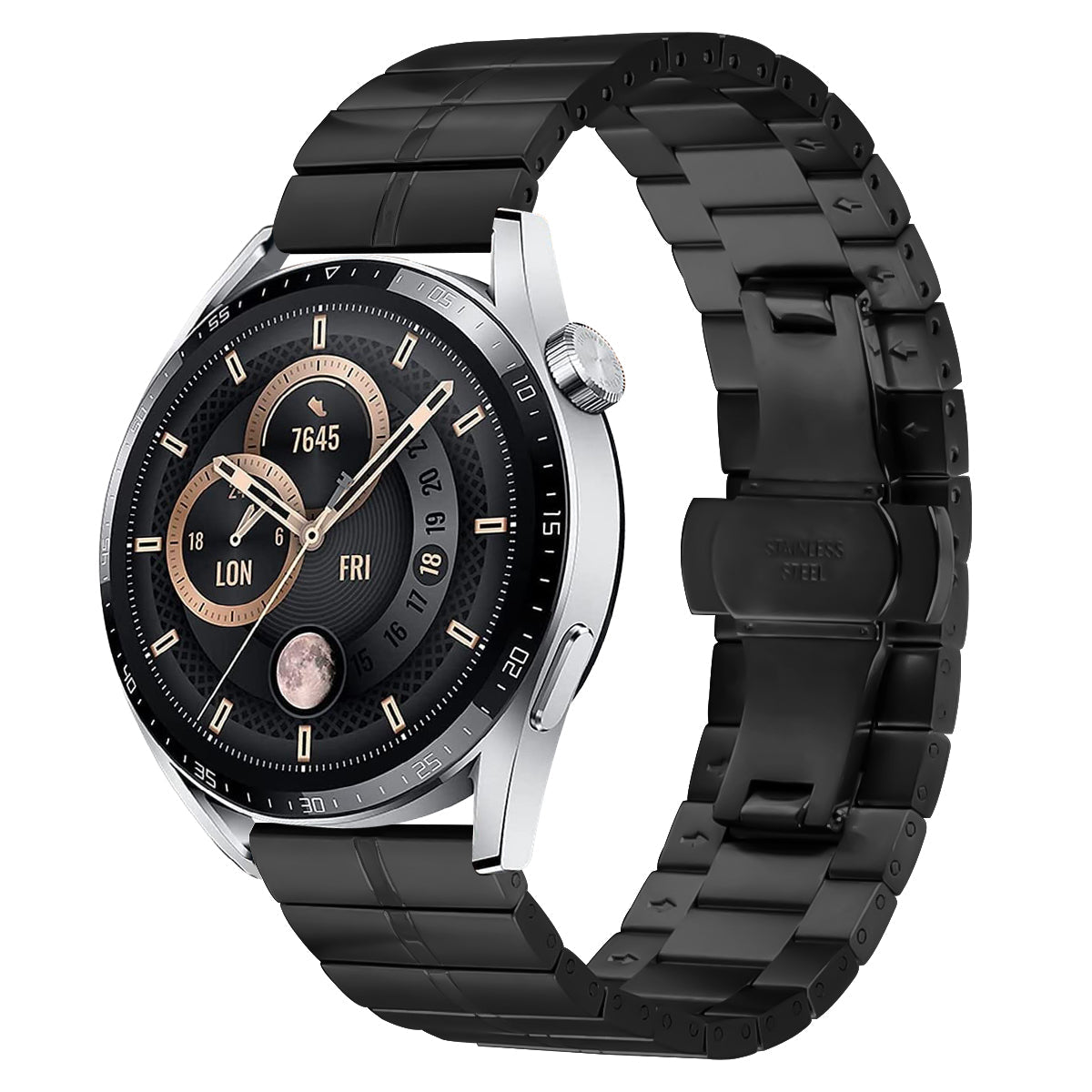 22 mm Quick Release Butterfly buckle Stainless steel watch strap (LSZHYH-112)