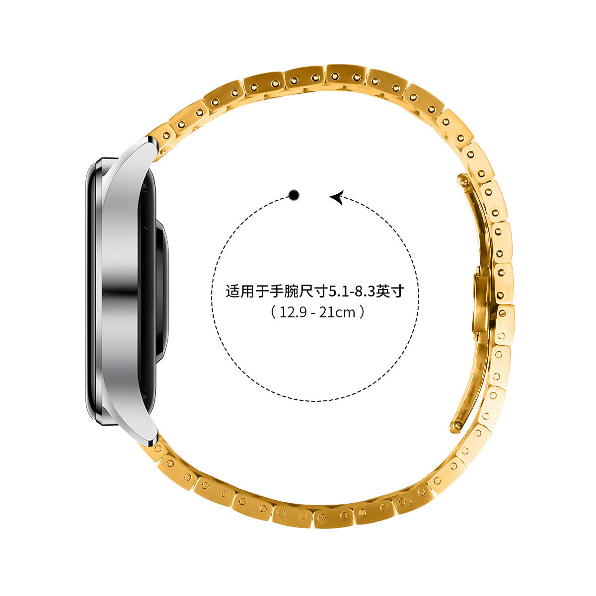 22 mm Quick Release Butterfly buckle Stainless steel watch strap (LSZHYH-112)