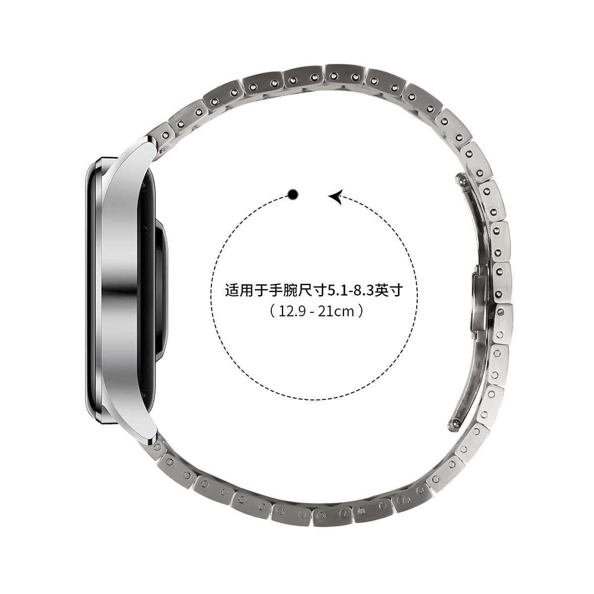 22 mm Quick Release Butterfly buckle Stainless steel watch strap (LSZHYH-112)