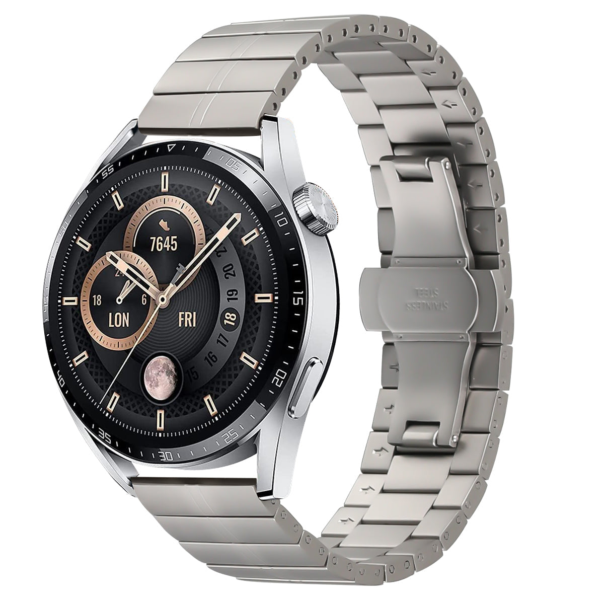 22 mm Quick Release Butterfly buckle Stainless steel watch strap (LSZHYH-112)
