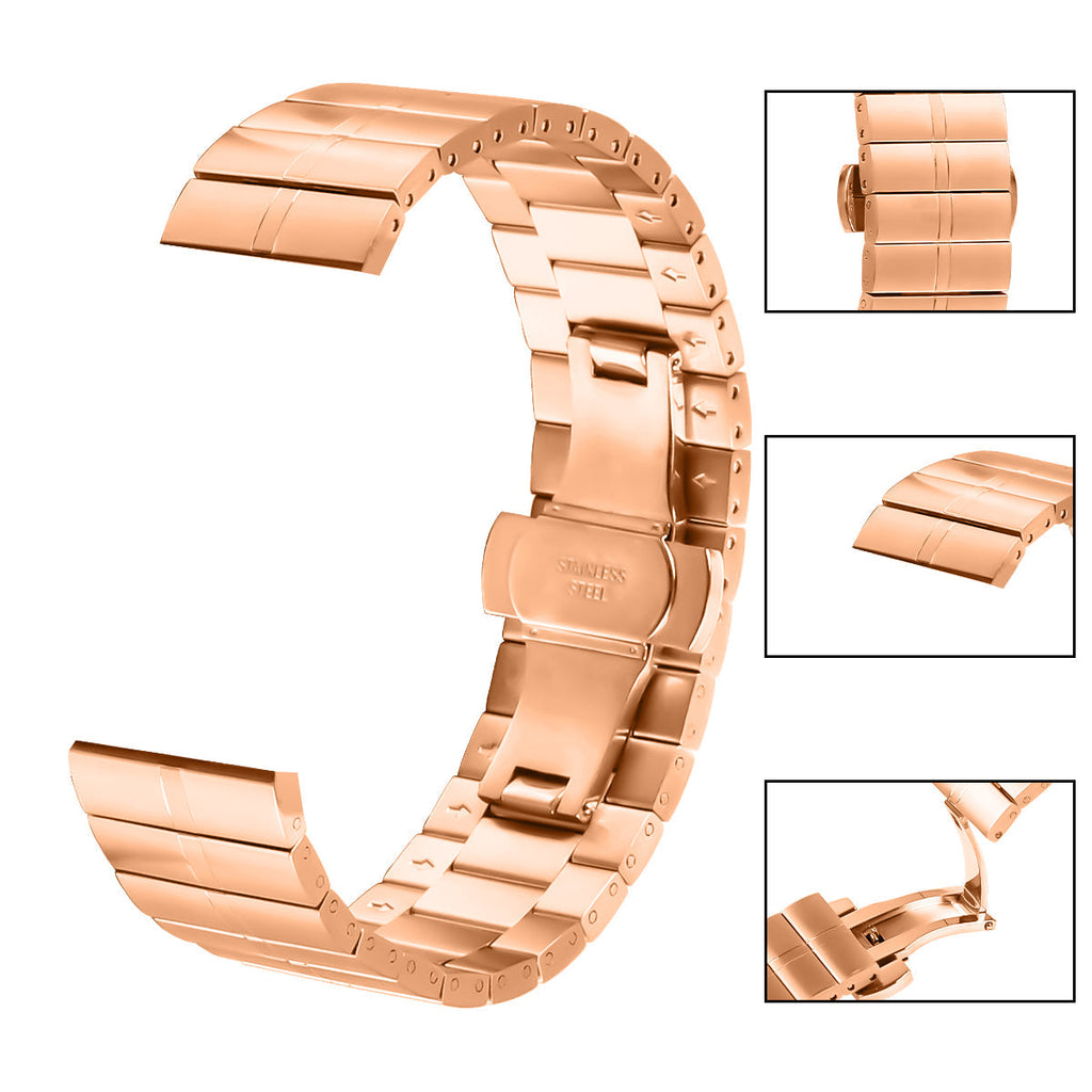 22 mm Quick Release Butterfly buckle Stainless steel watch strap (LSZHYH-112)
