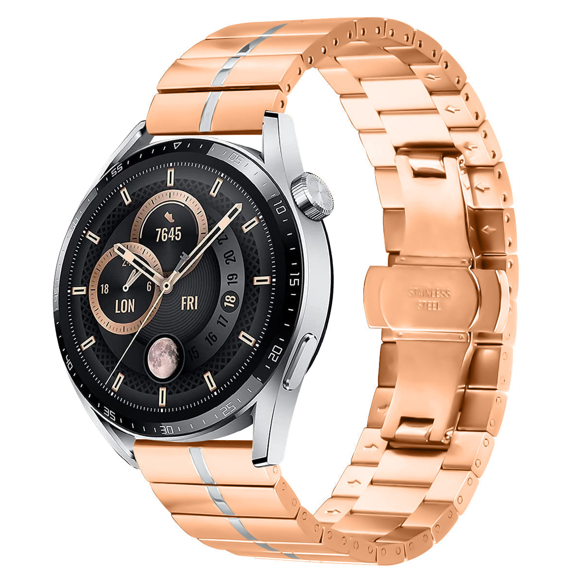 22 mm Quick Release Butterfly buckle Stainless steel watch strap (LSZHYH-112)