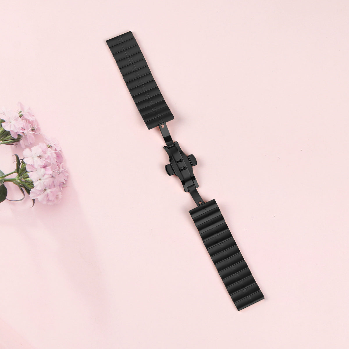 Apple Watch Butterfly buckle stainless steel watch strap (LSZHYH-113)
