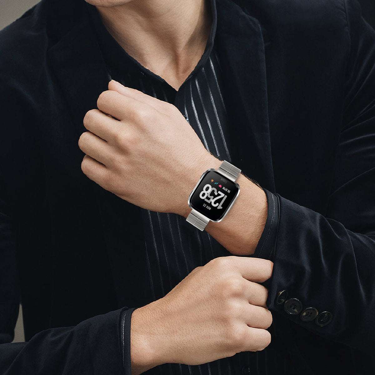 Apple Watch Butterfly buckle stainless steel watch strap (LSZHYH-113)