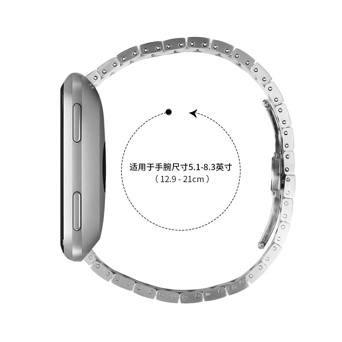 Apple Watch Butterfly buckle stainless steel watch strap (LSZHYH-113)