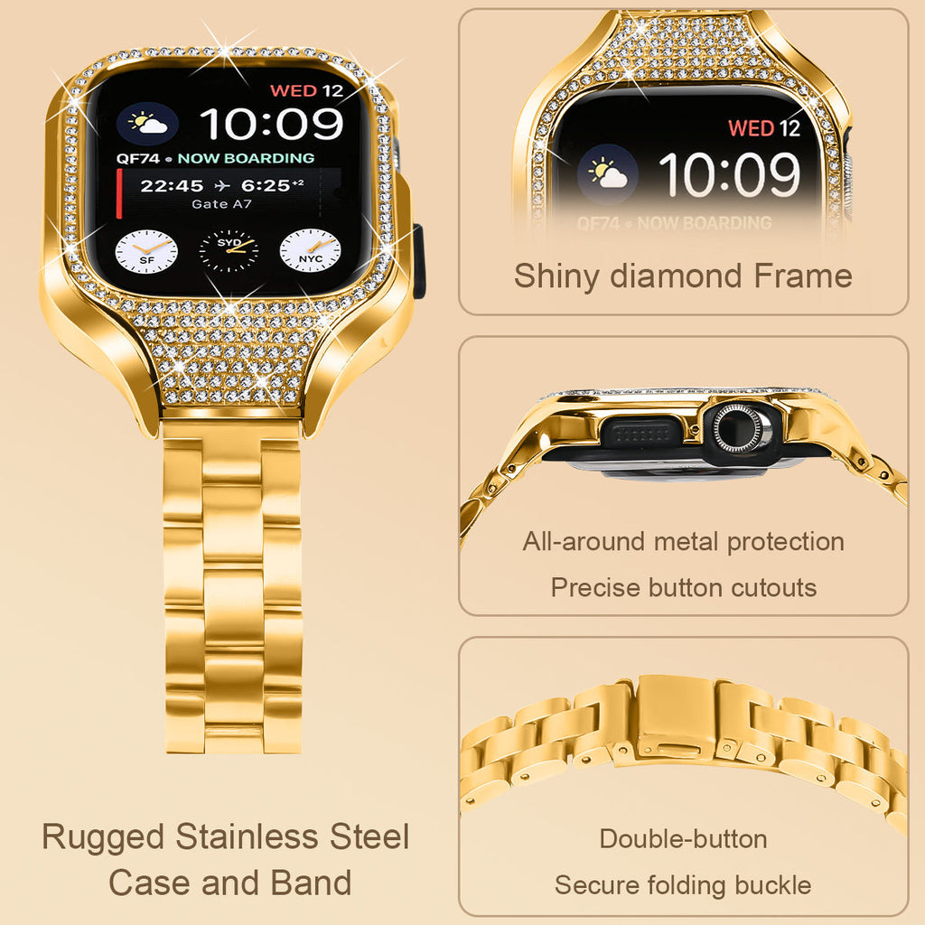 Apple Watch Rugged Stainless Steel Case and Band (LSZHYH-115)