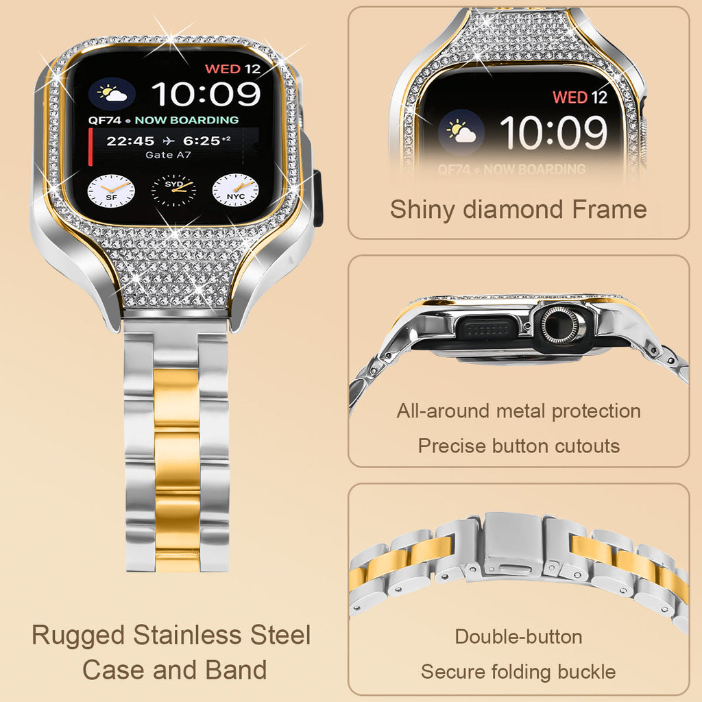 Apple Watch Rugged Stainless Steel Case and Band (LSZHYH-115)