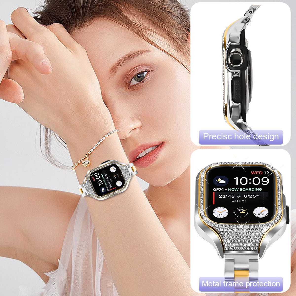 Apple Watch Rugged Stainless Steel Case and Band (LSZHYH-115)