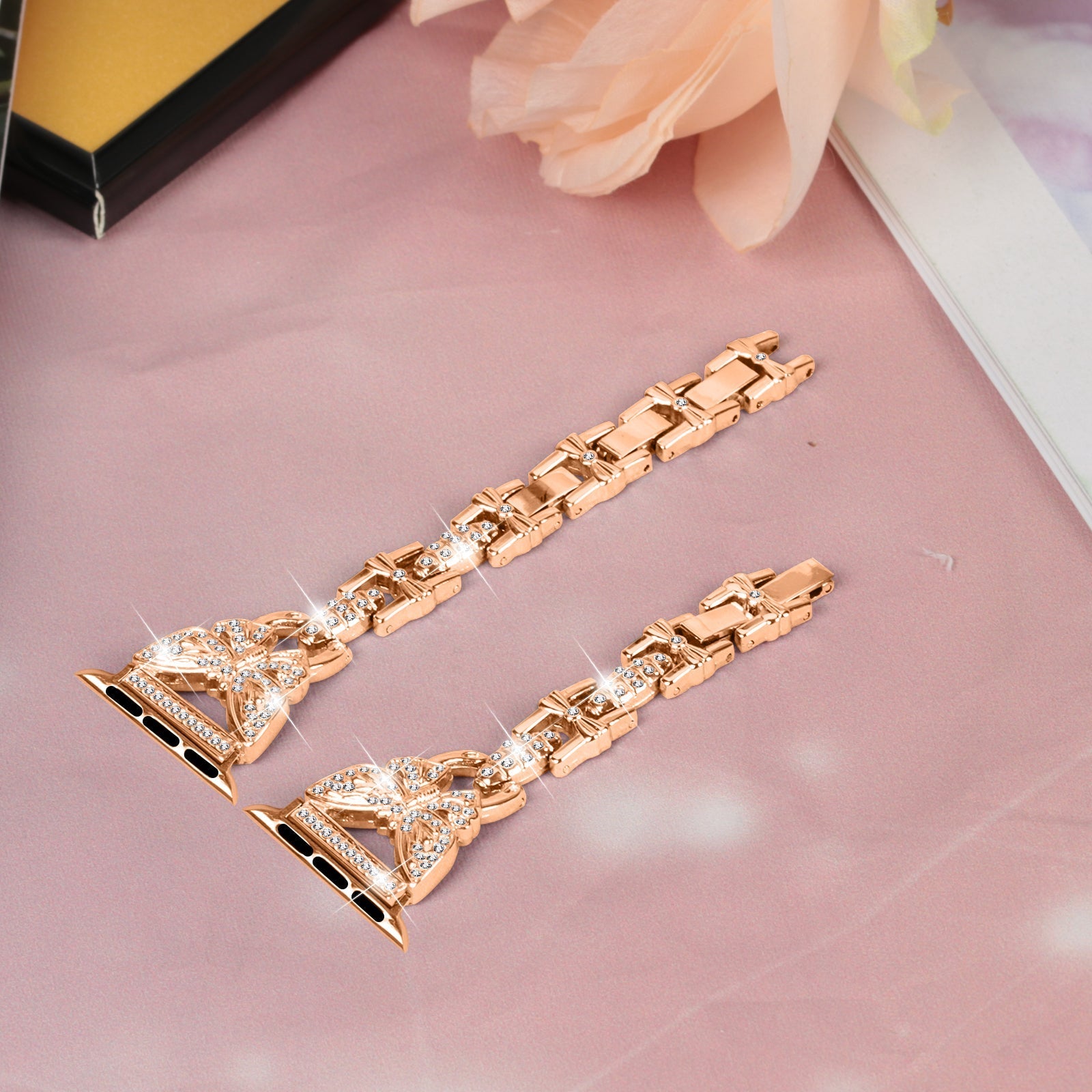 Apple Watch Diamond Bracelet Glitter Metal Strap (LSZHYH-B005)