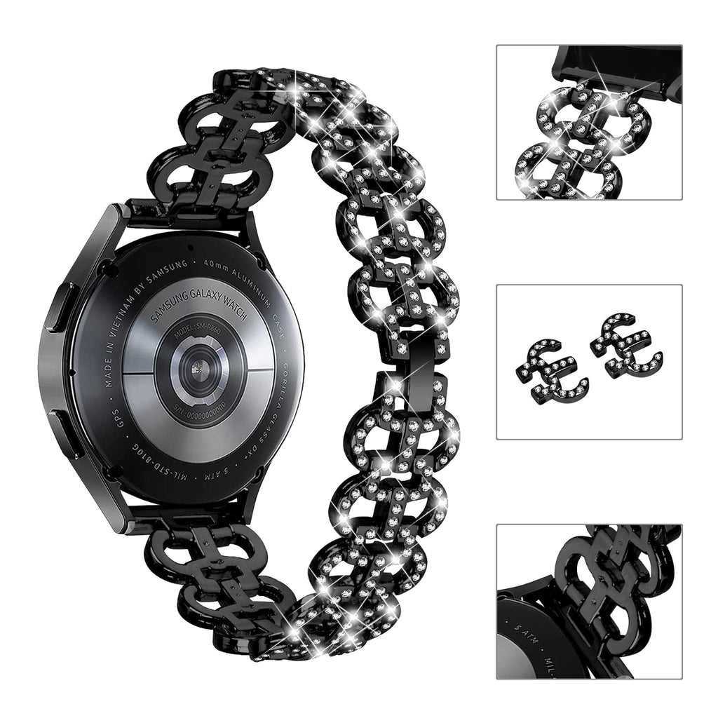 20 mm Quick Release Stainless steel With Diamond Watch Strap (LSZHYH-H001)