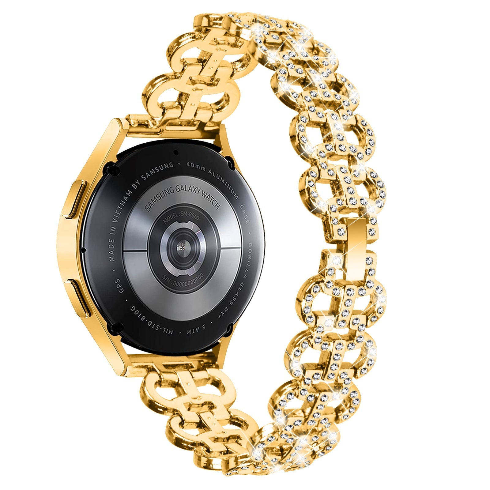 20 mm Quick Release Stainless steel With Diamond Watch Strap (LSZHYH-H001)