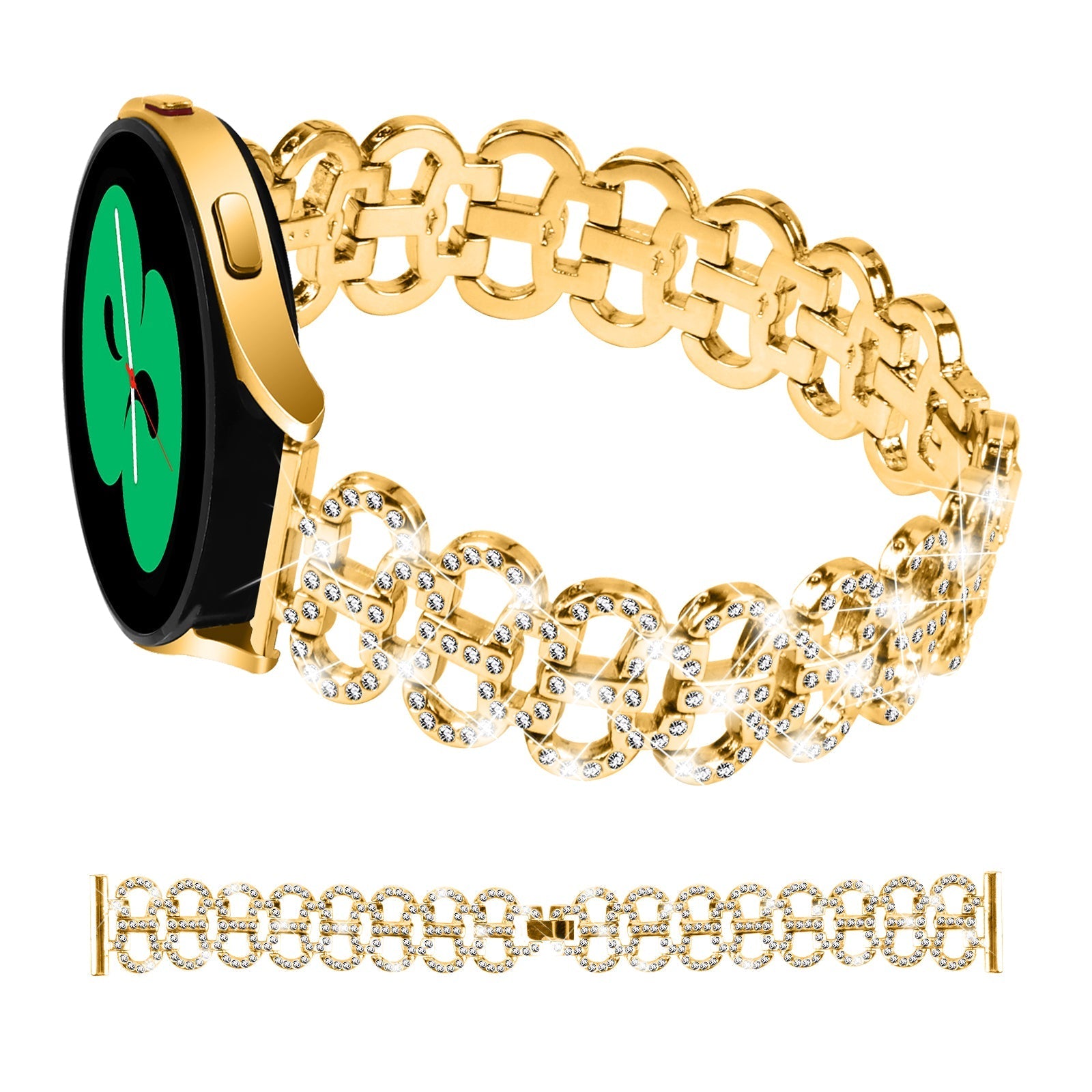 20 mm Quick Release Stainless steel With Diamond Watch Strap (LSZHYH-H001)