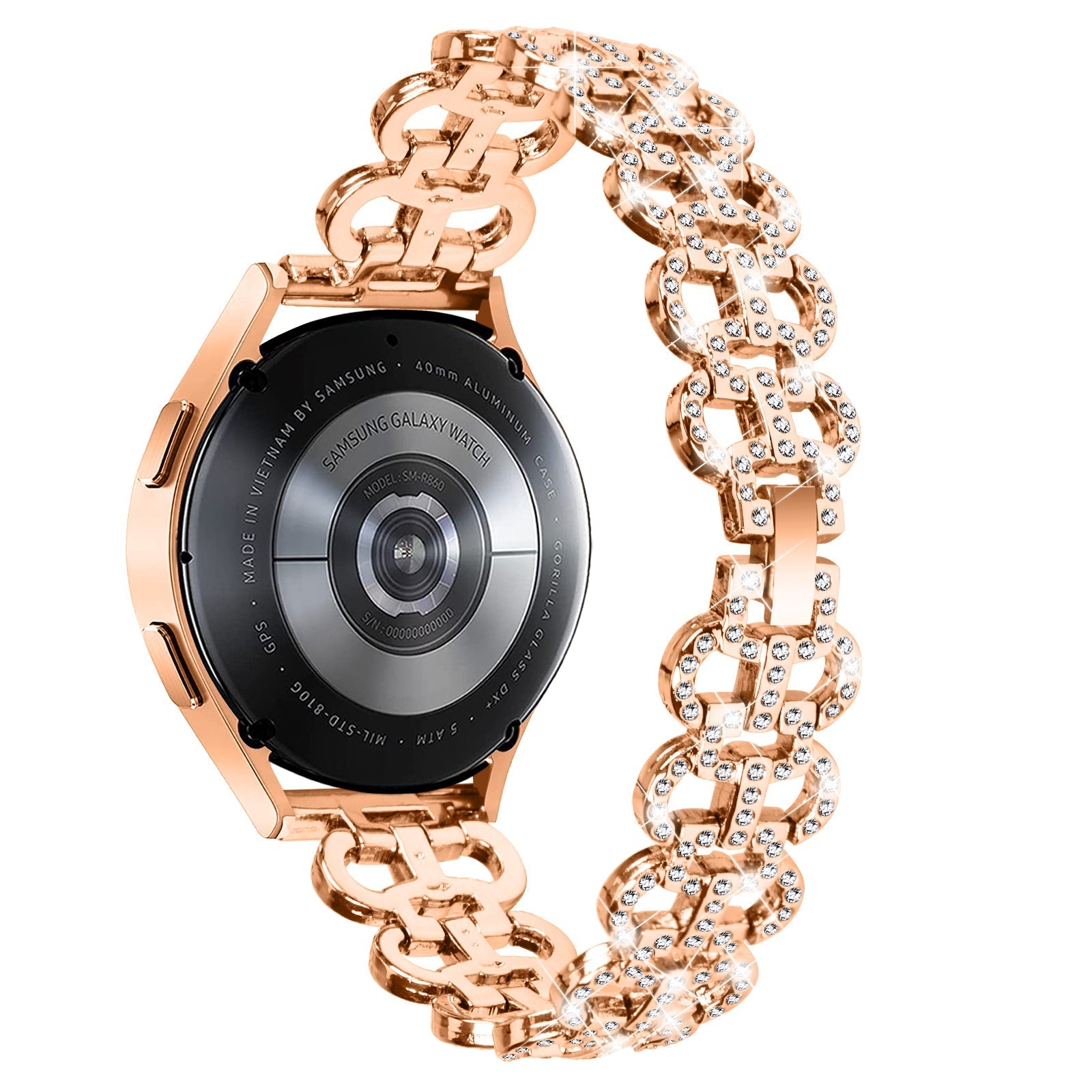 20 mm Quick Release Stainless steel With Diamond Watch Strap (LSZHYH-H001)