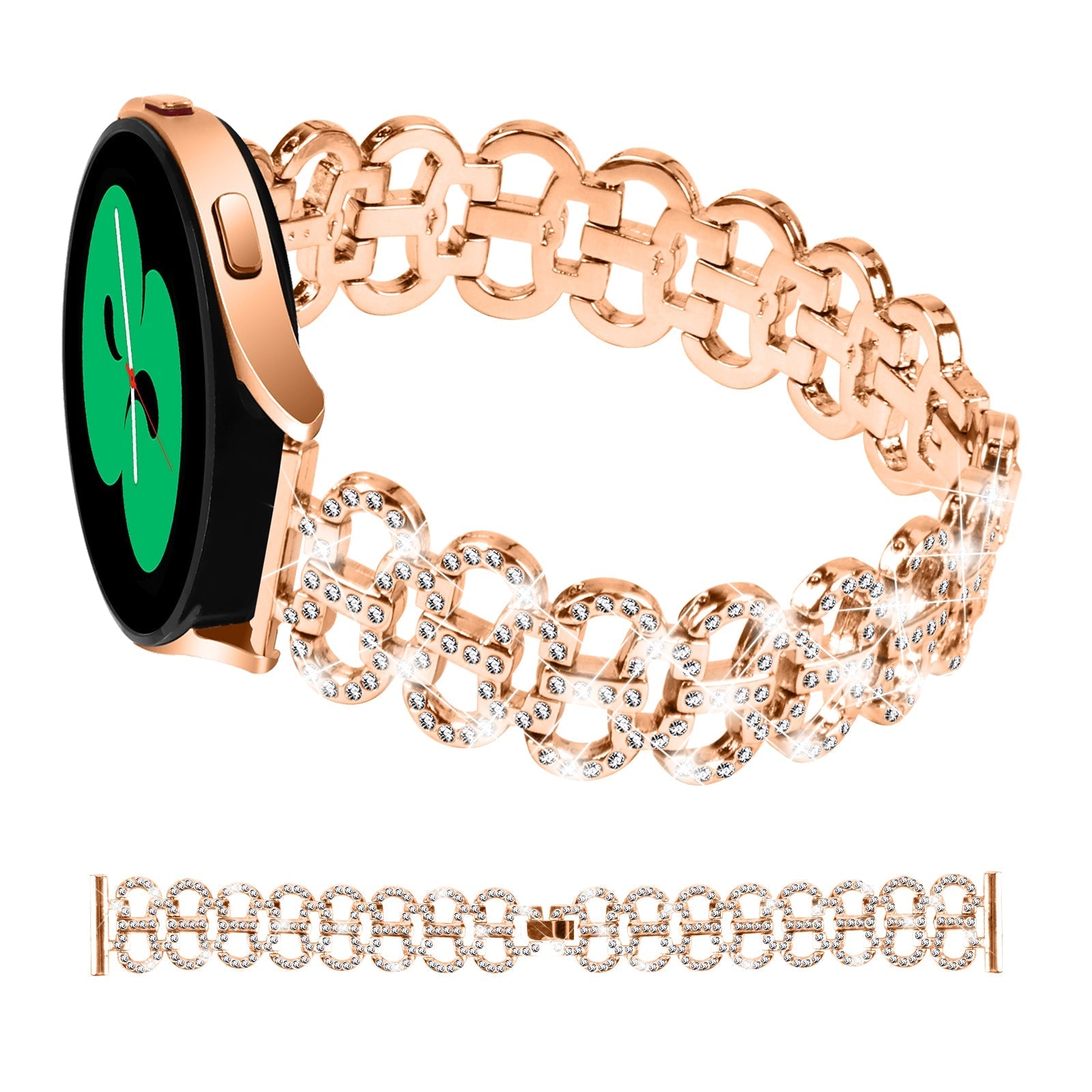 20 mm Quick Release Stainless steel With Diamond Watch Strap (LSZHYH-H001)