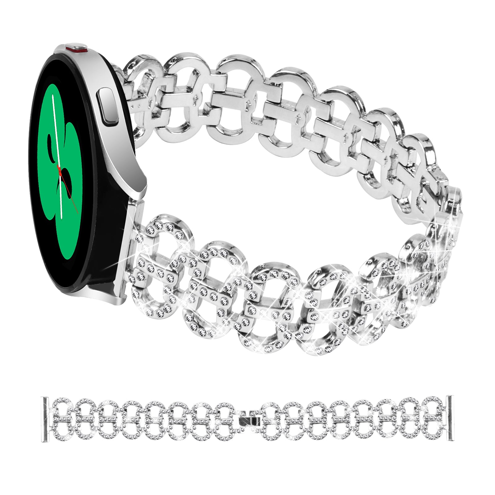 20 mm Quick Release Stainless steel With Diamond Watch Strap (LSZHYH-H001)