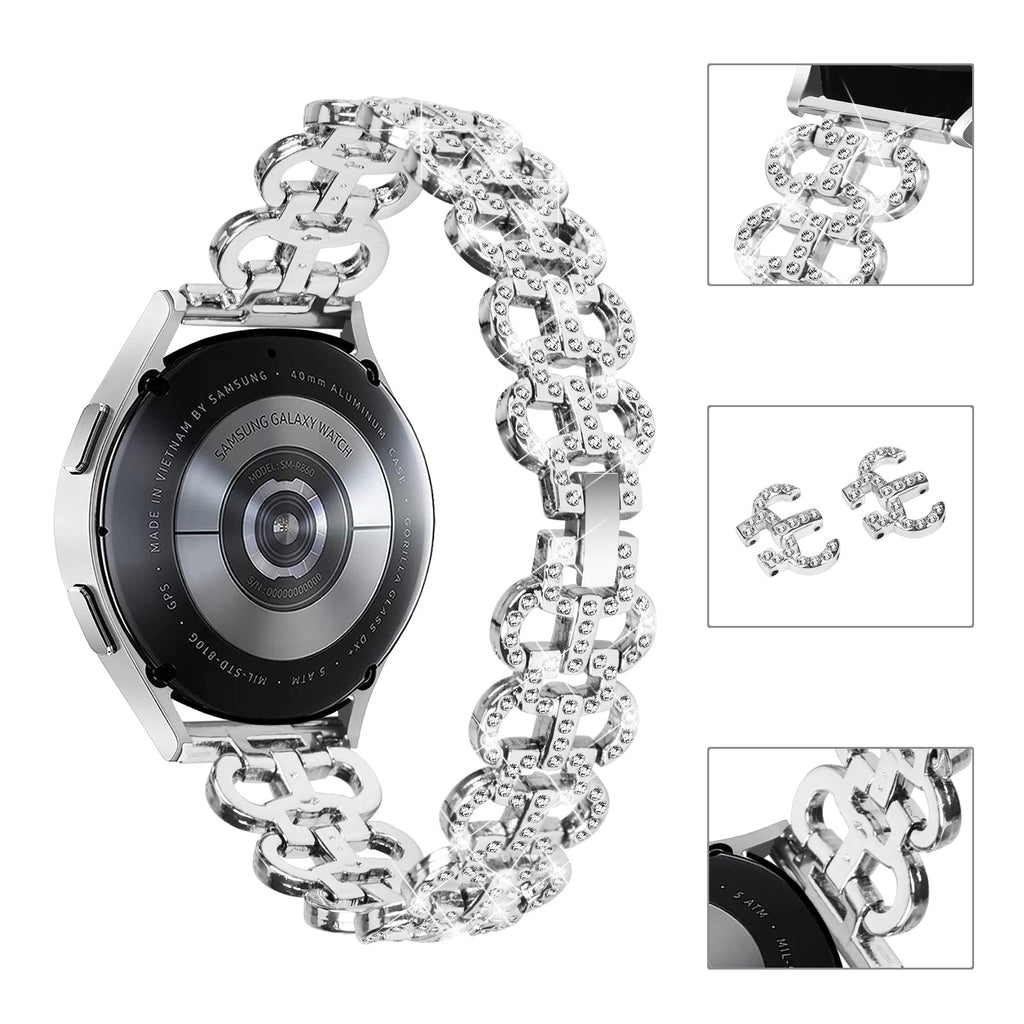20 mm Quick Release Stainless steel With Diamond Watch Strap (LSZHYH-H001)