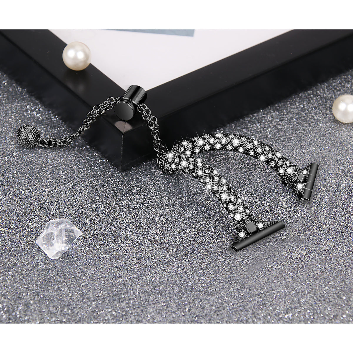 20 mm Quick Release Stainless steel With Diamond Watch Strap (LSZHYH-L005)