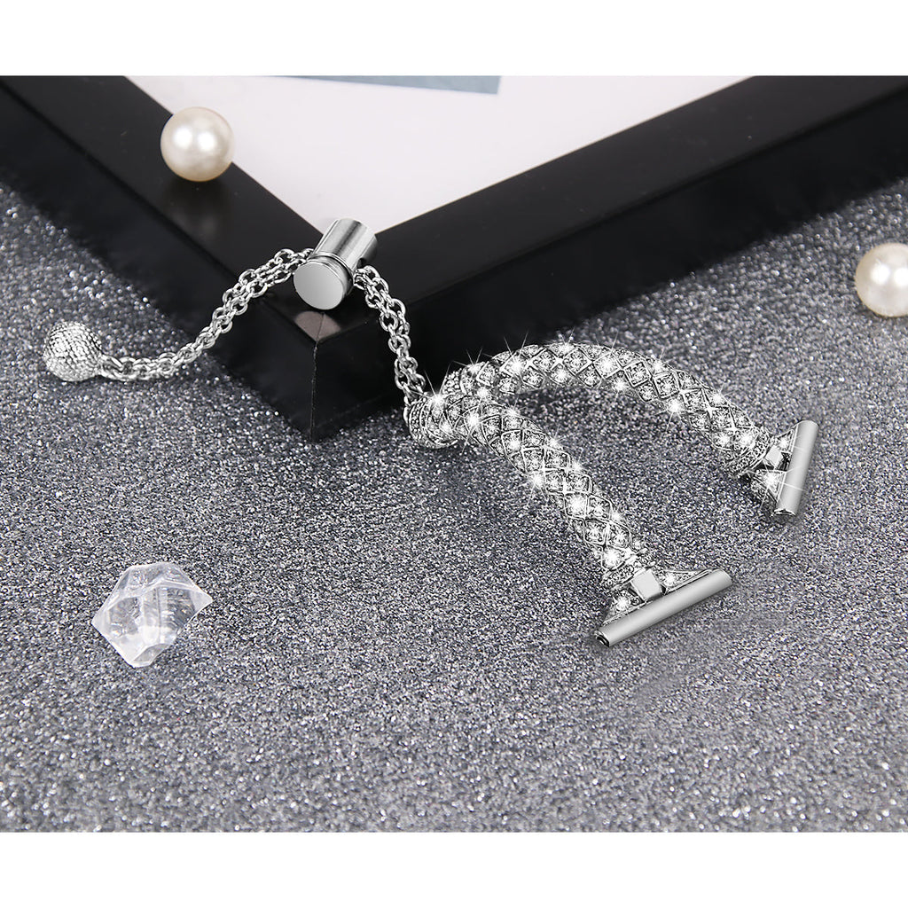 20 mm Quick Release Stainless steel With Diamond Watch Strap (LSZHYH-L005)