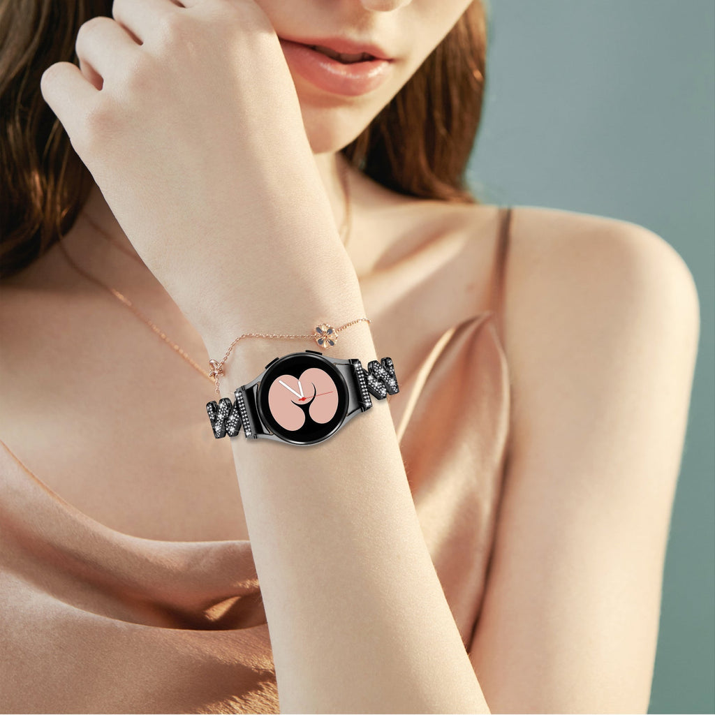 20 mm Quick Release Diamonds Style Watch Band For Samsung Galaxy Watch 4 Classic/5 Pro/6 Classic (LSZHYH-Q004)