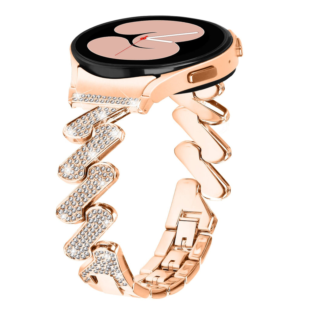 20 mm Quick Release Diamonds Style Watch Band For Samsung Galaxy Watch 4 Classic/5 Pro/6 Classic (LSZHYH-Q004)