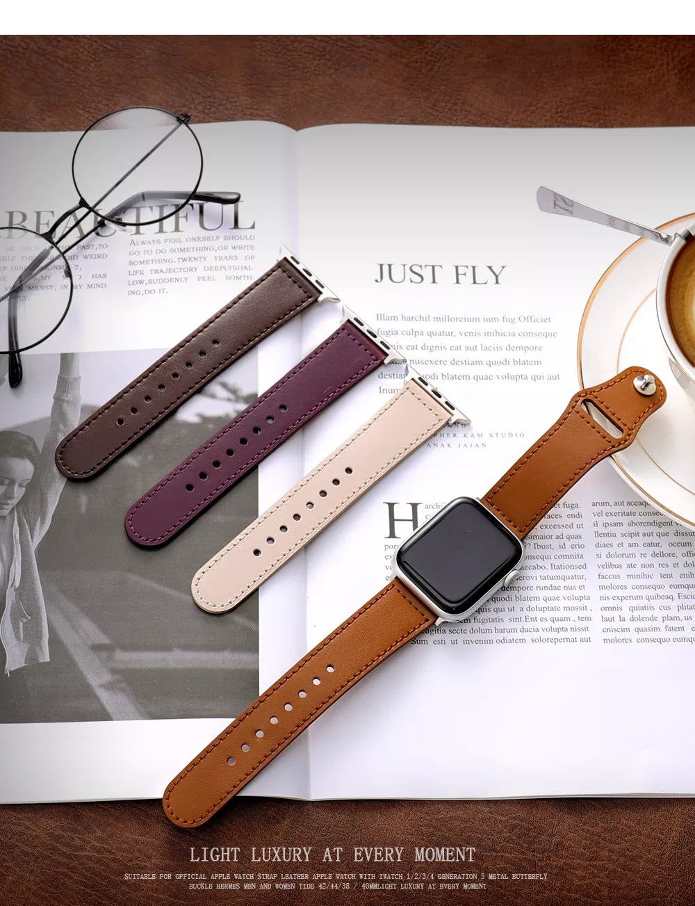 Apple Watch Business Leather Watch Band (LSZHYJ-001)