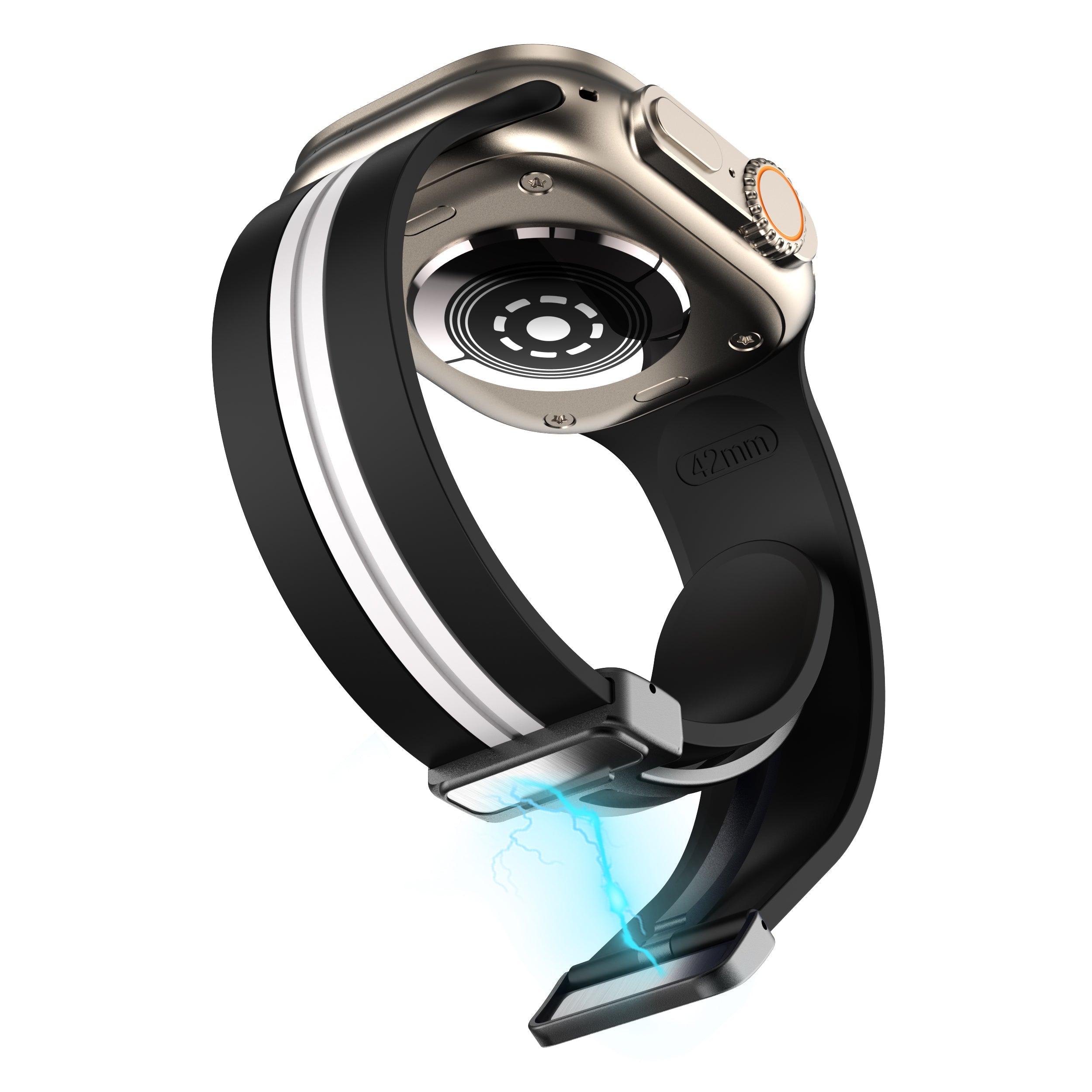 Apple Watch Double Color Magnetic Folding Buckle (LXMM-012)