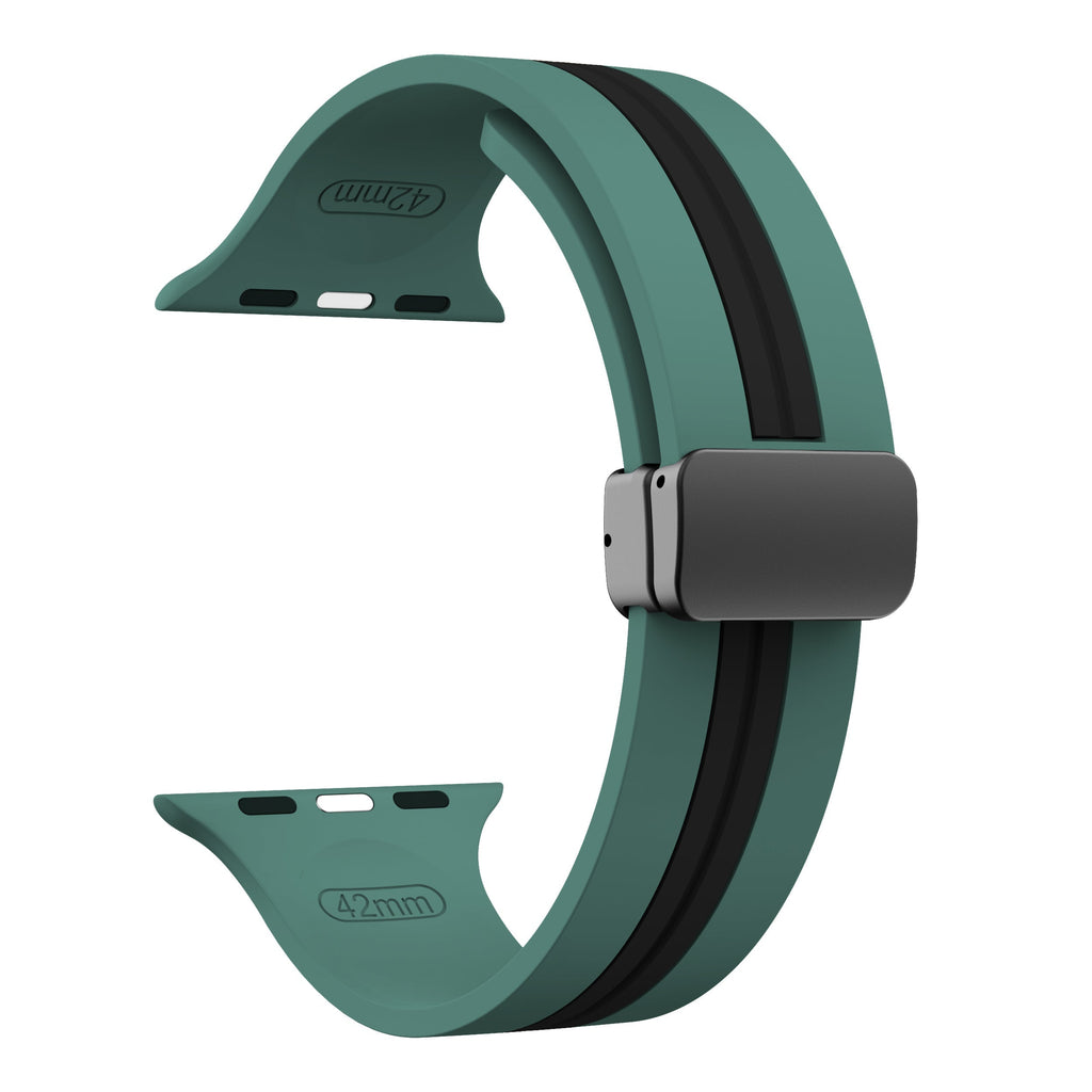 Apple Watch Double Color Magnetic Folding Buckle (LXMM-012)