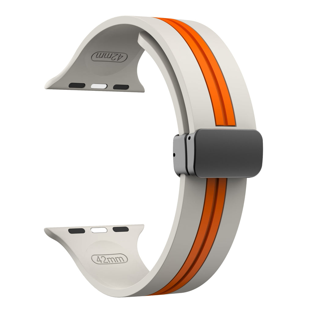 Apple Watch Double Color Magnetic Folding Buckle (LXMM-012)