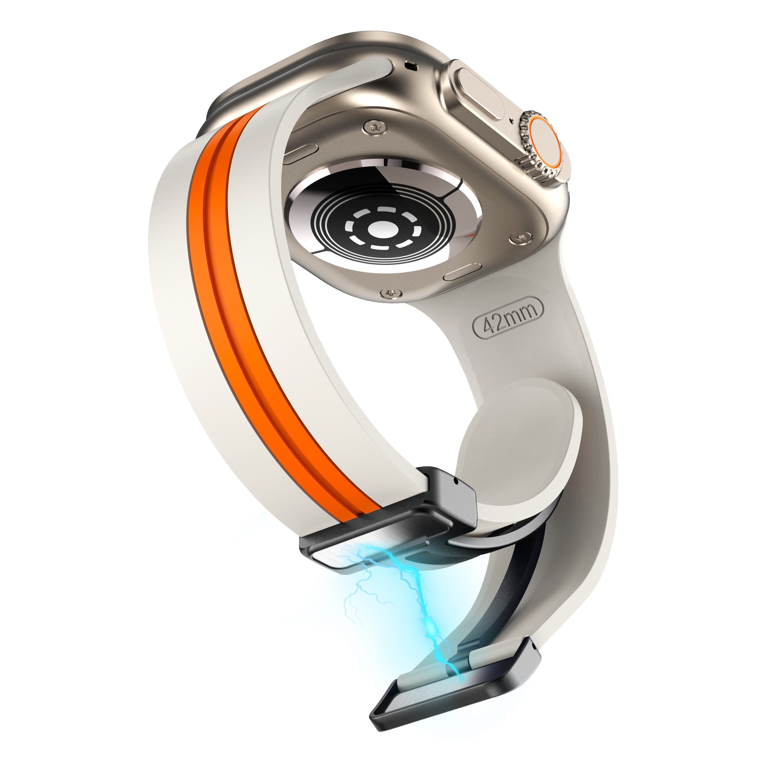 Apple Watch Double Color Magnetic Folding Buckle (LXMM-012)