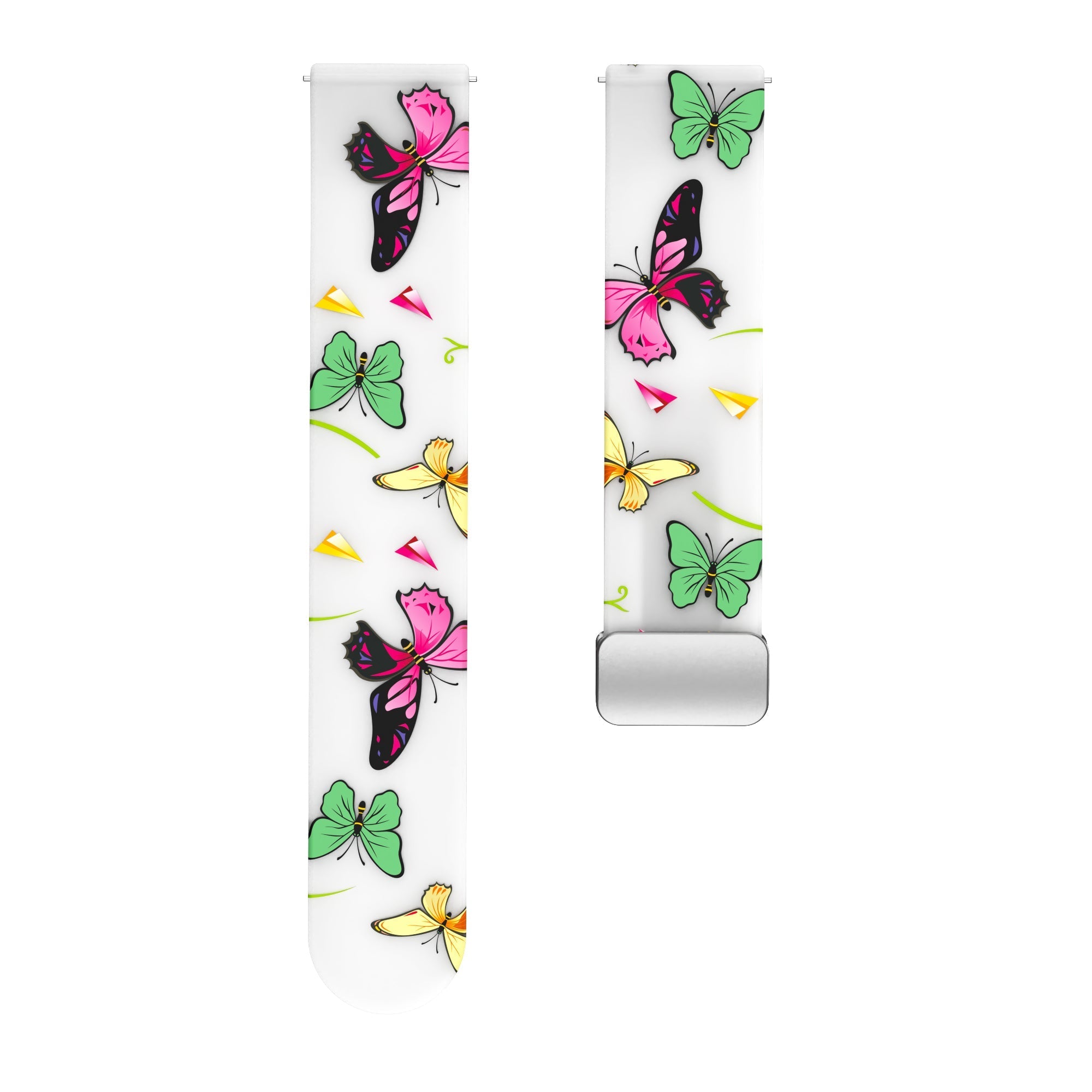 20 mm Quick Release Printed Silicone watch straps for Samsung with Magnetic Buckle (LXMM-021)