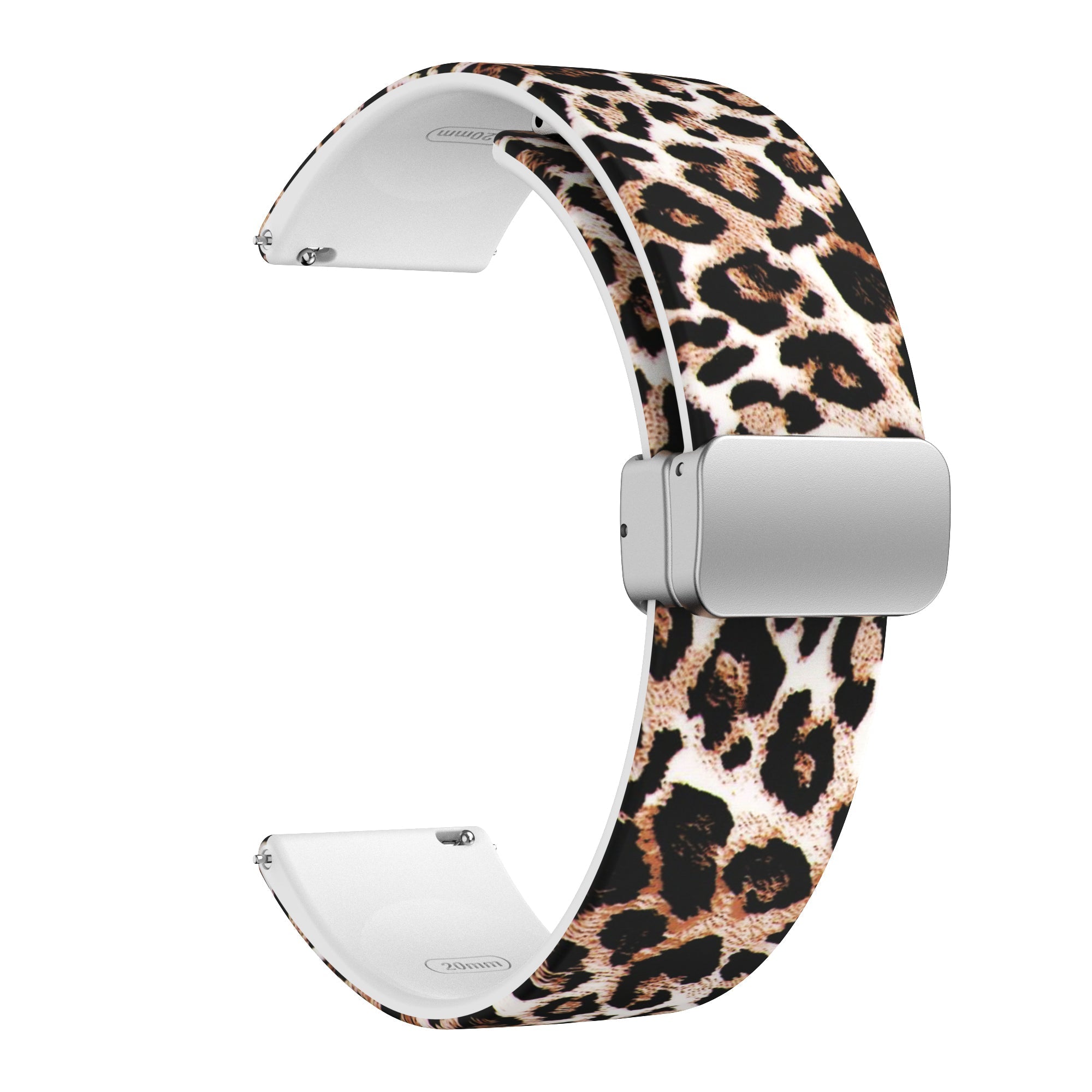 20 mm Quick Release Printed Silicone watch straps for Samsung with Magnetic Buckle (LXMM-021)