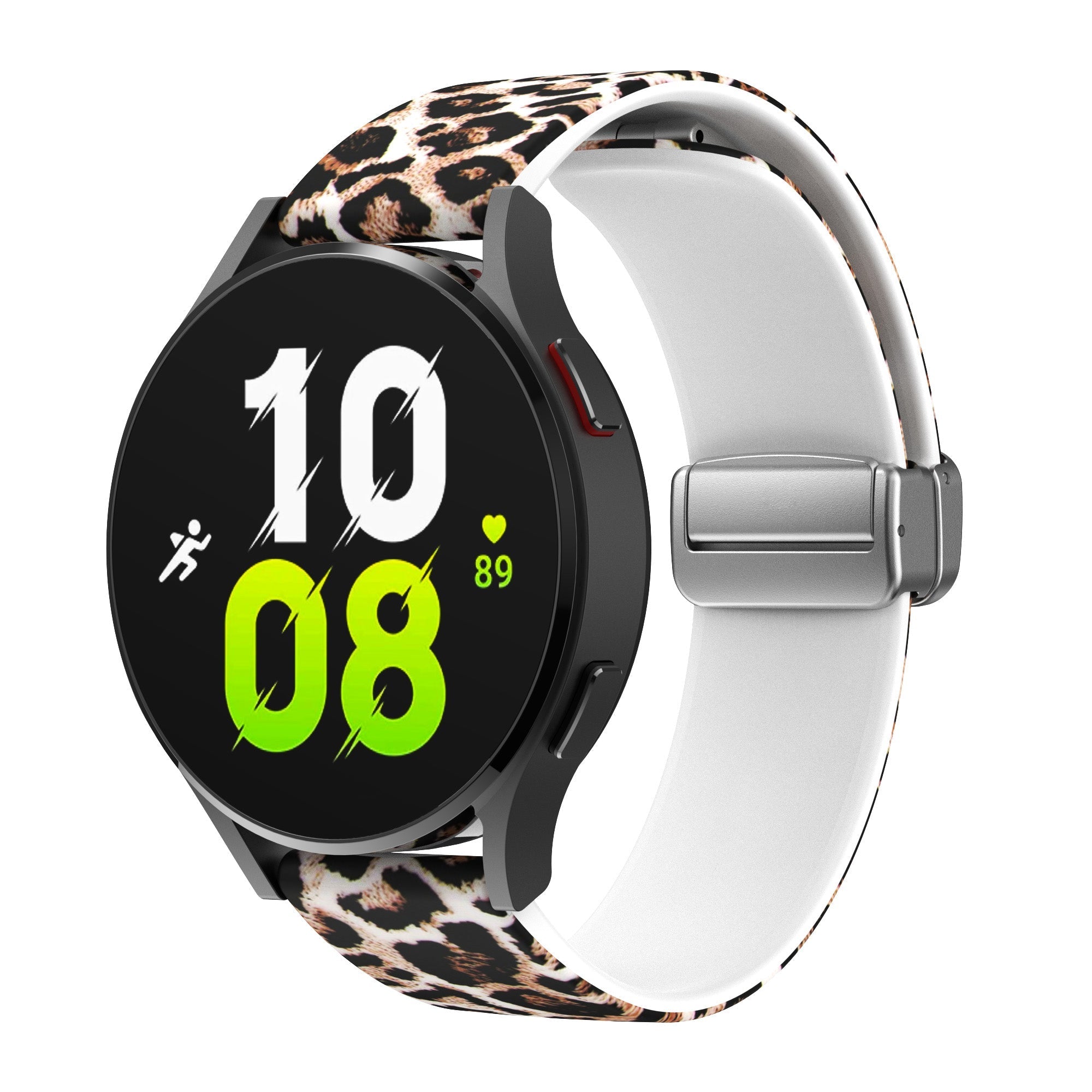 20 mm Quick Release Printed Silicone watch straps for Samsung with Magnetic Buckle (LXMM-021)