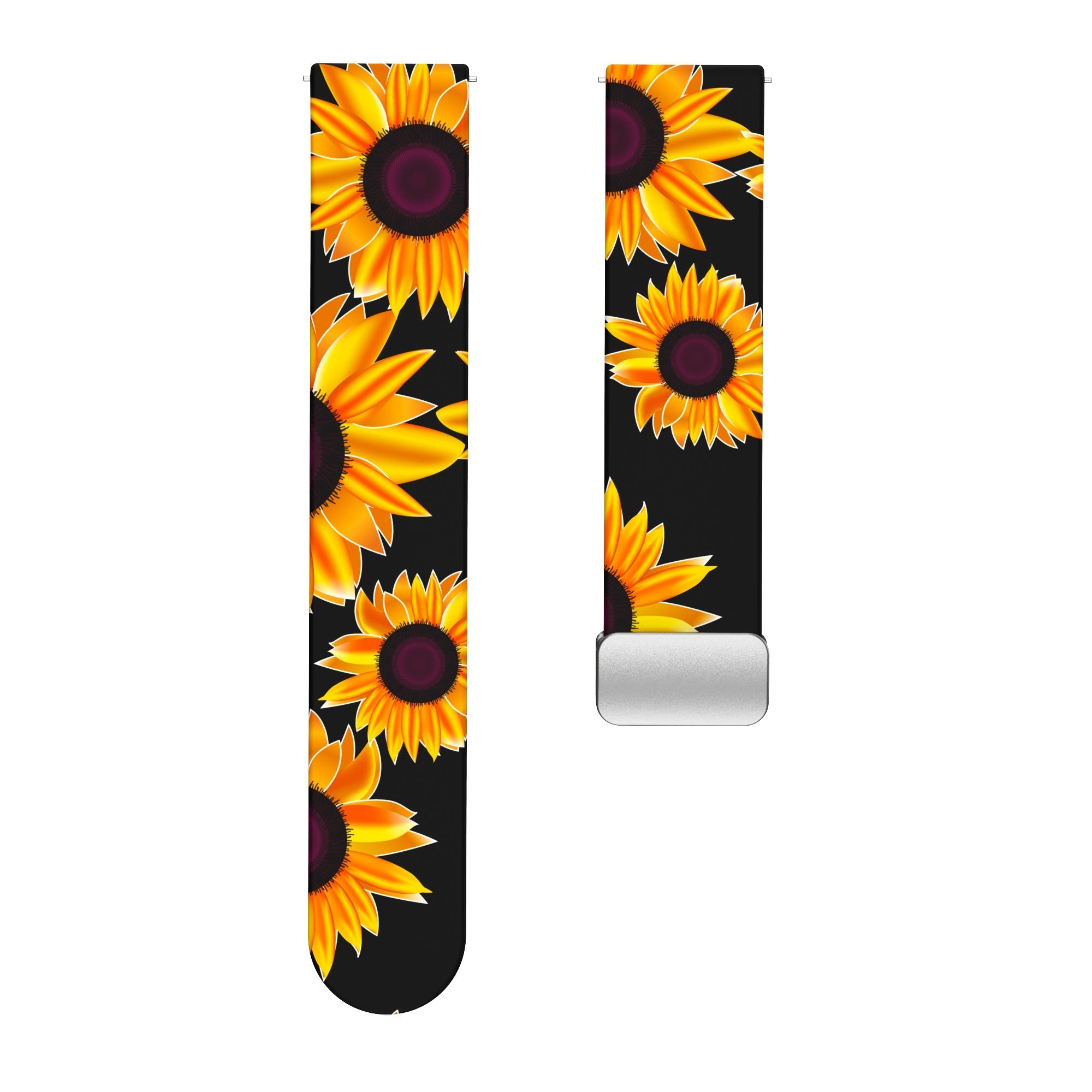 20 mm Quick Release Printed Silicone watch straps for Samsung with Magnetic Buckle (LXMM-021)