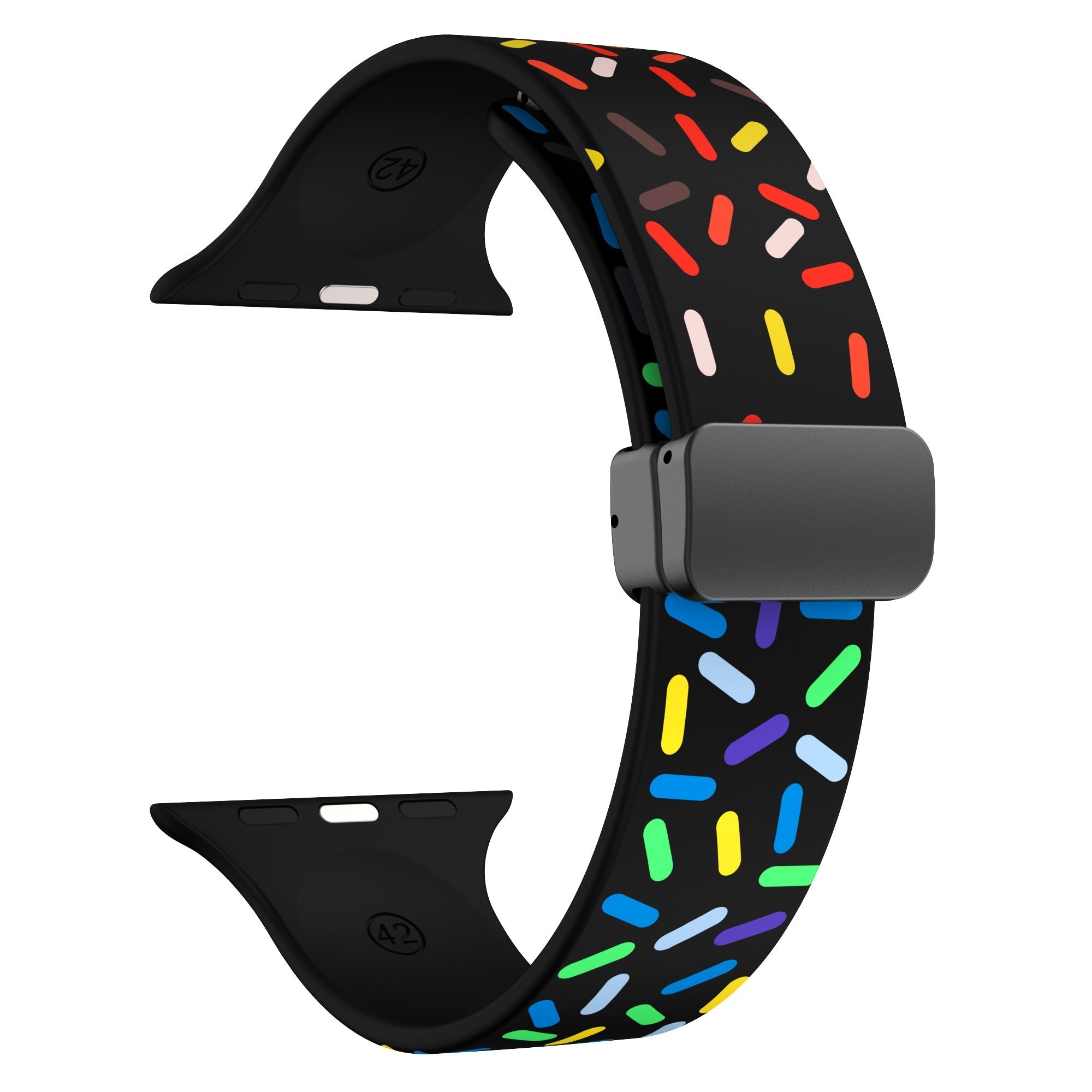 Apple Watch Sports Rainbow Magnetic Folding Buckle (LXMM-024)