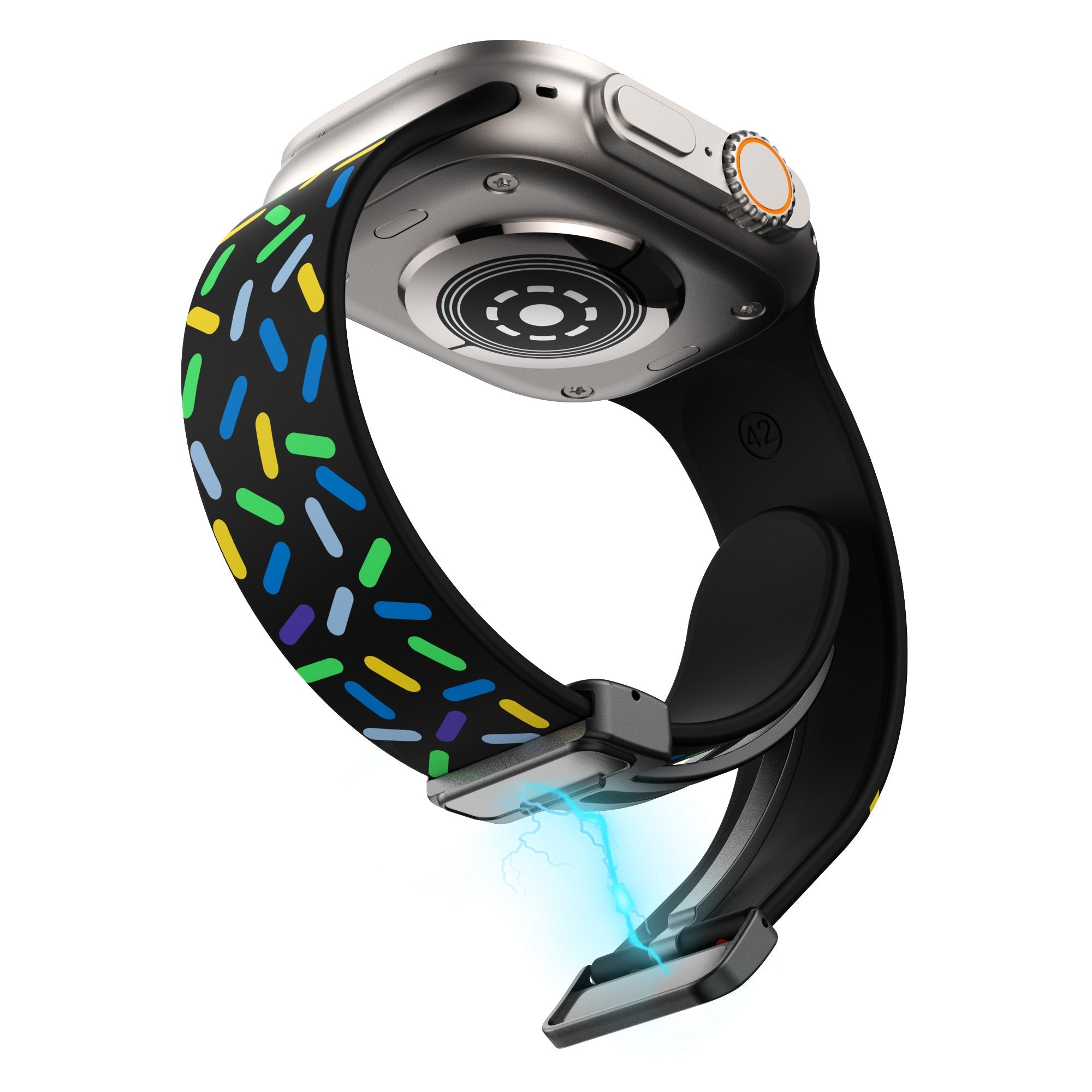 Apple Watch Sports Rainbow Magnetic Folding Buckle (LXMM-024)