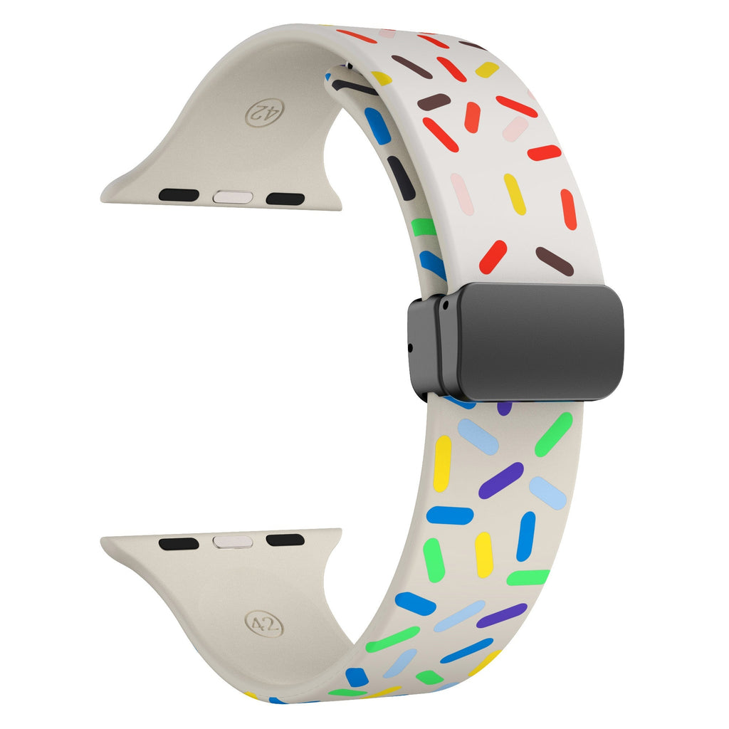 Apple Watch Sports Rainbow Magnetic Folding Buckle (LXMM-024)