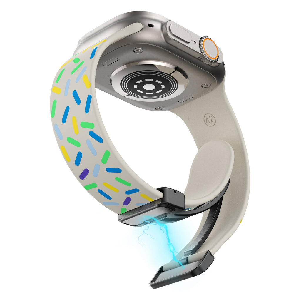 Apple Watch Sports Rainbow Magnetic Folding Buckle (LXMM-024)