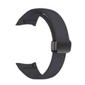 20 mm Quick Release Slim silicone strap +magnetic silver buckles for Samsung Galaxy Watch 4 Classic/5 Pro/6 Classic (LXMM-031)