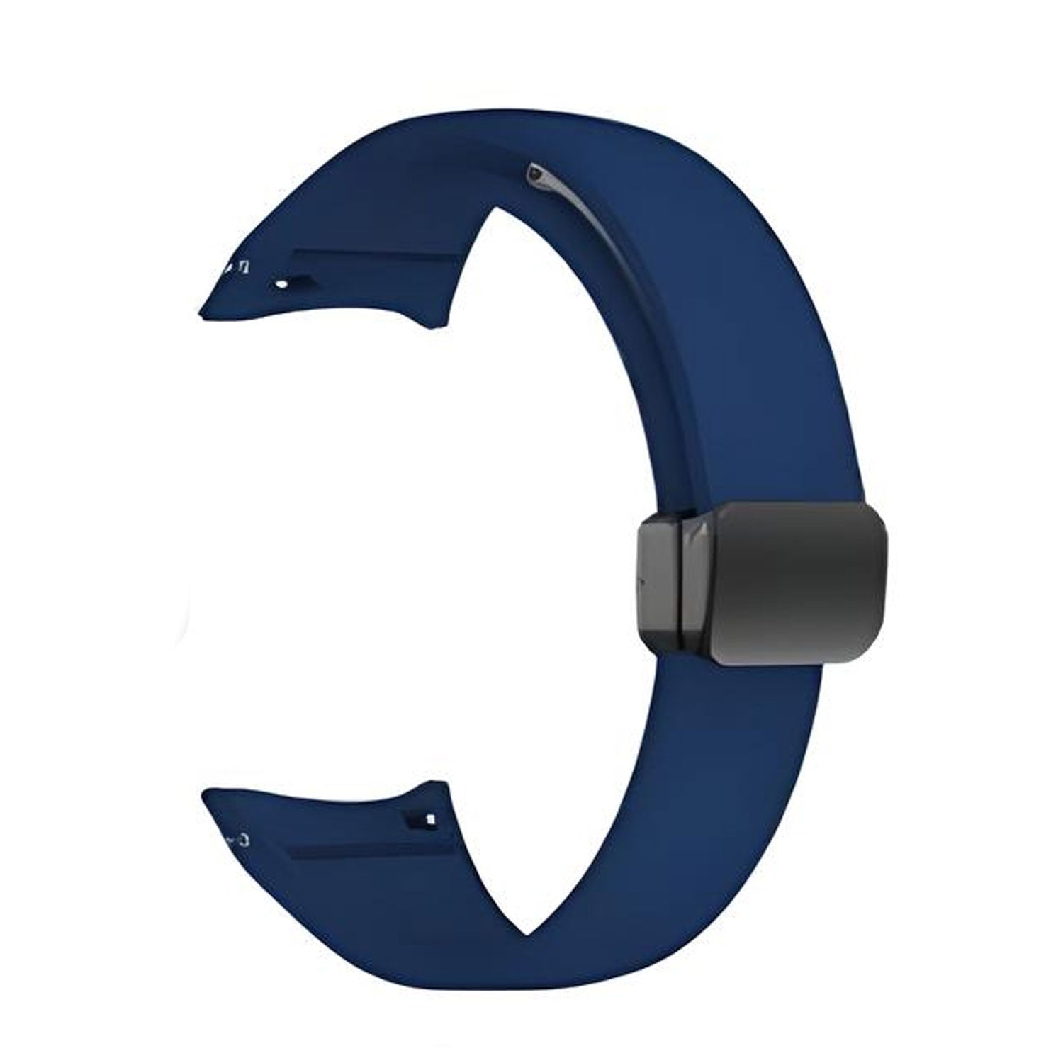 20 mm Quick Release Slim silicone strap +magnetic silver buckles for Samsung Galaxy Watch 4 Classic/5 Pro/6 Classic (LXMM-031)